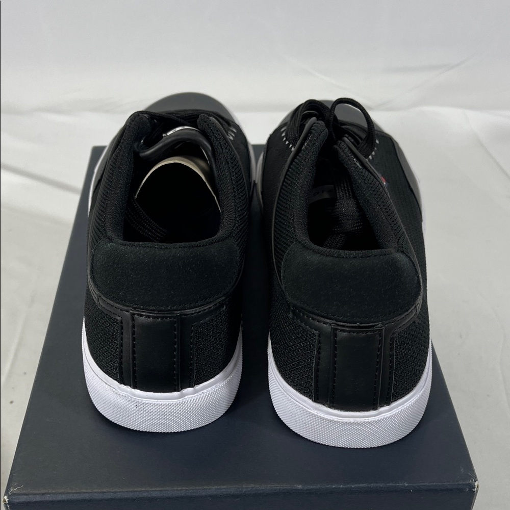 Tommy Hilfiger Men's Black and White Sneakers - Picture 3 of 4